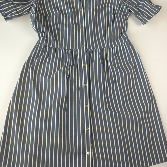 SOLD MICHAEL MK cold shoulder button striped - Picture 4 of 8